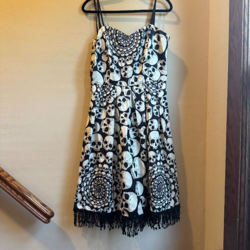 Fringe Retro Skull Dress